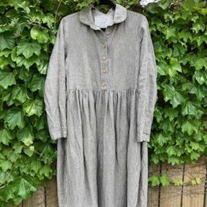 NPL NotPerfectLinen Mama Maxi Dress with Collar